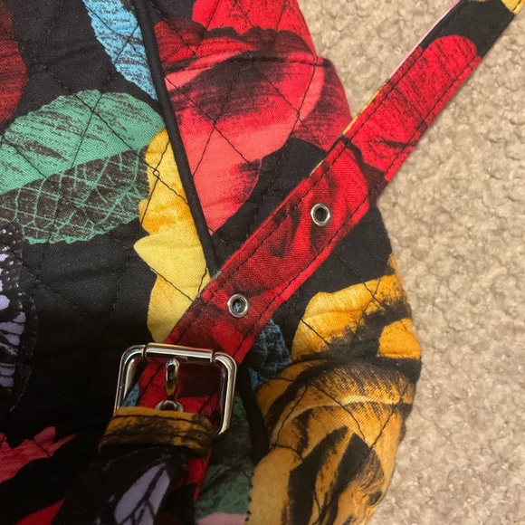 Vera Bradley Rose Havana Drawstring Backpack - Picture 4 of 7